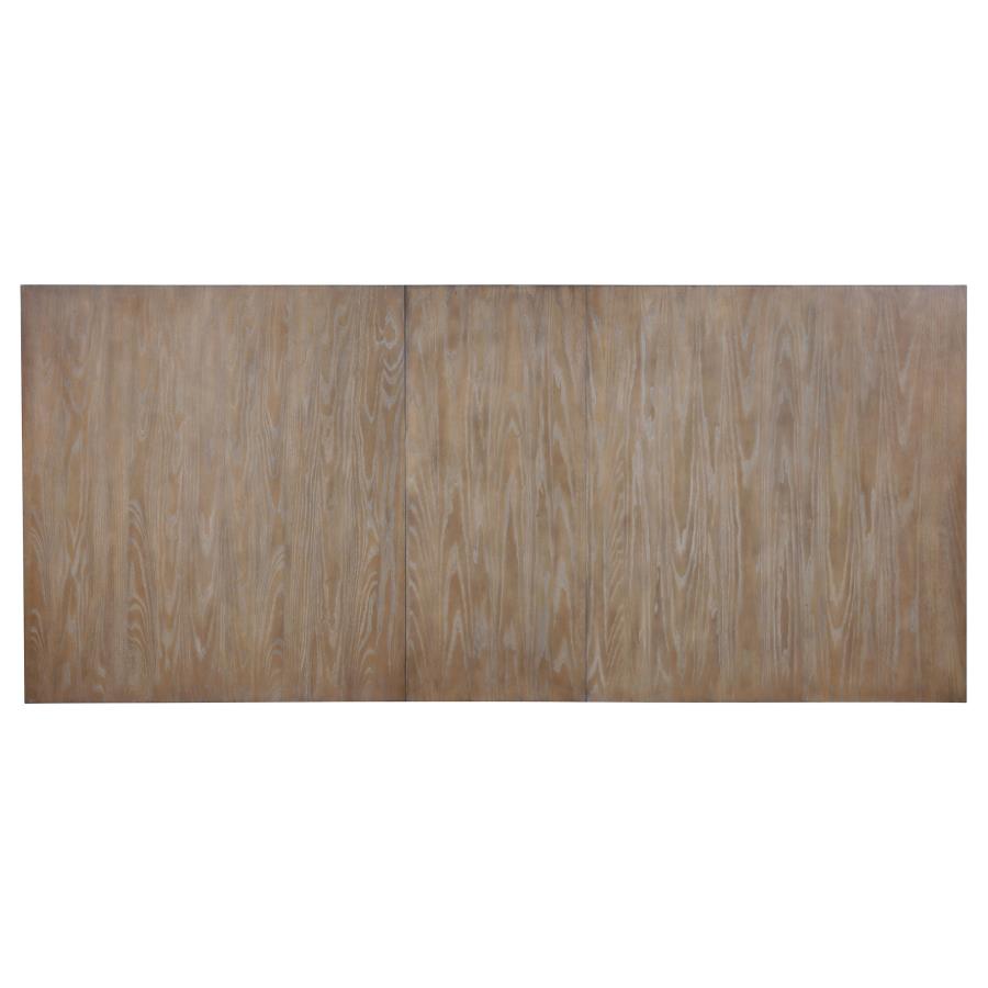 Brockway Cove Trestle Dining Table Barley Brown