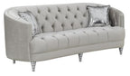 Avonlea Sloped Arm Tufted Sofa Grey