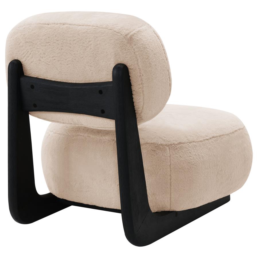 903097 Duffie Upholstered Armless Accent Chair Camel