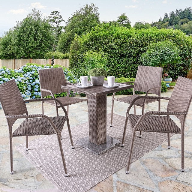 Aminta 5-Pc Outdoor Bistro Dining Set