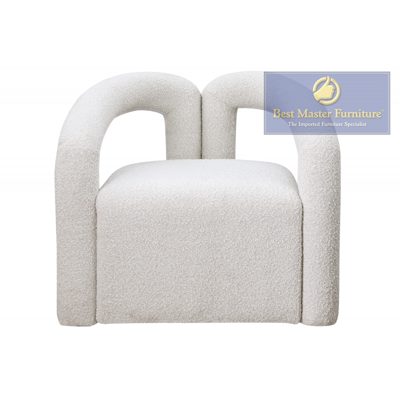 A822 Boucle Cream Chair