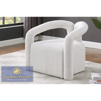 A822 Boucle Cream Chair