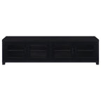 736303Jupiter 4-door 79 TV Stand Media Console- Black