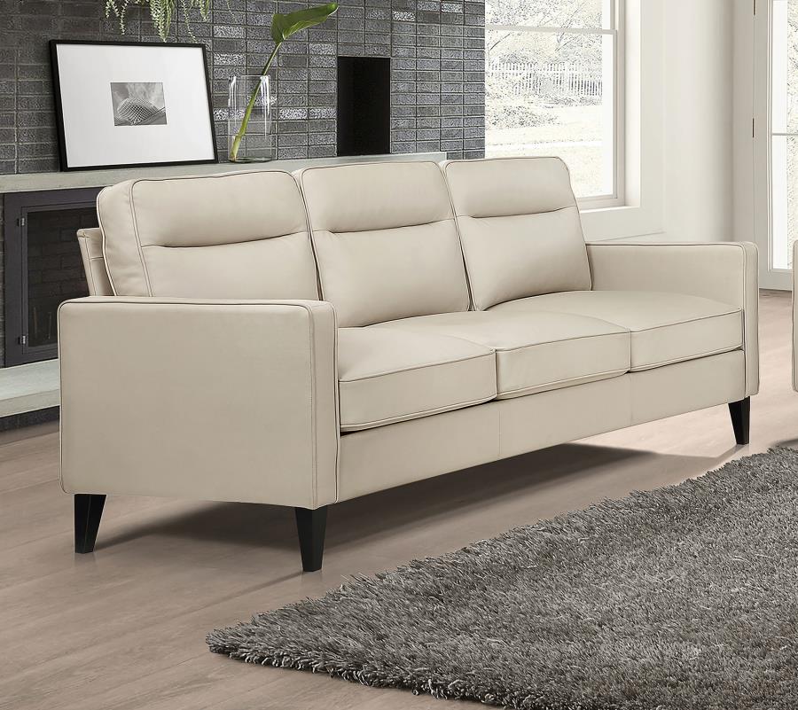 509651 Jonah  Track Arm Sofa Ivory