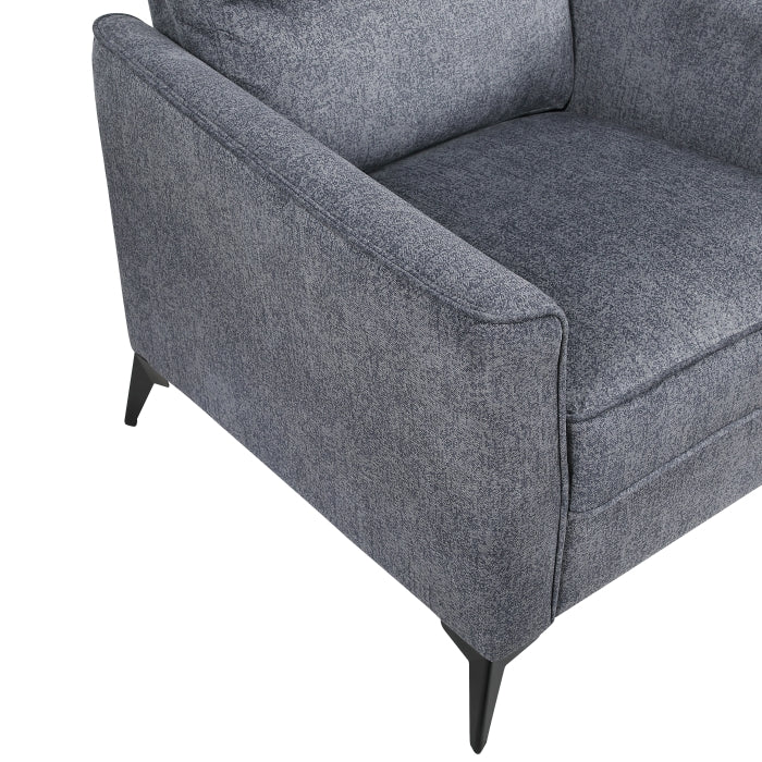 9733DGY-3 Tellot Sofa - Dark Grey