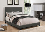 Boyd Nailhead Bedframe - Charcoal