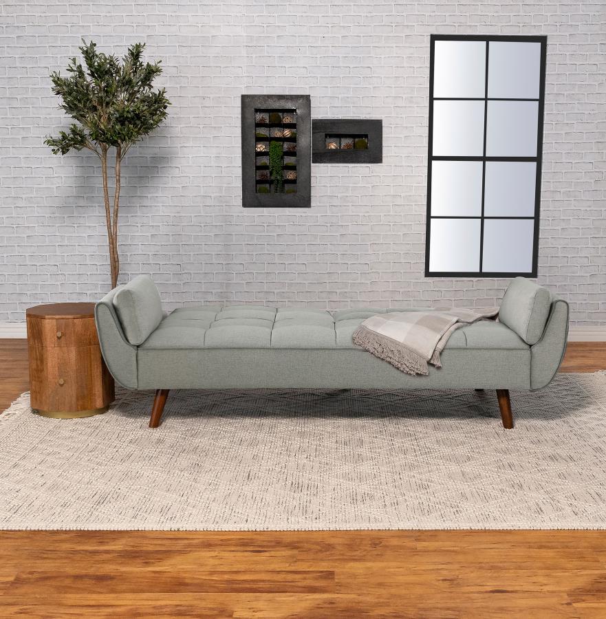 Caufield Biscuit-tufted Sofa Bed -Grey