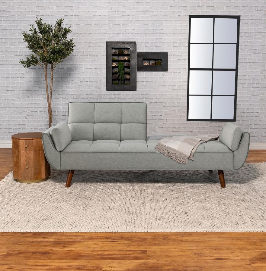Caufield Biscuit-tufted Sofa Bed -Grey