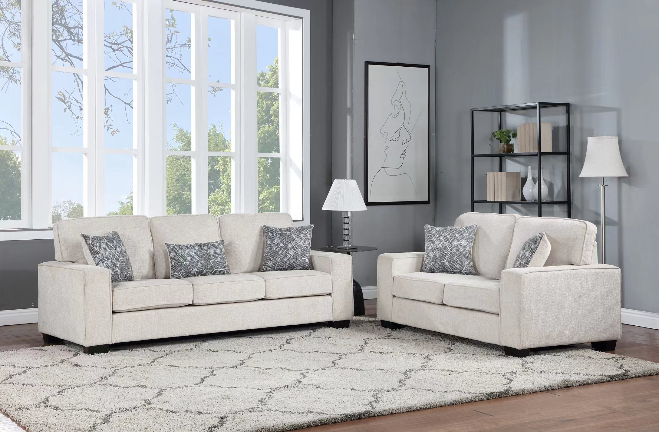 Bexley 2-Pc Sofa and Loveseat Set