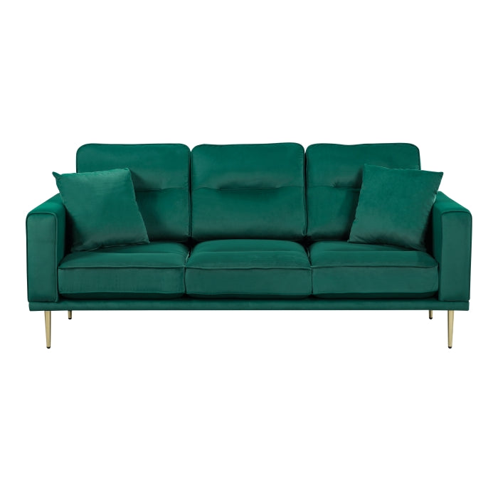 9417GRN-3 Sofa with Accent Pillows