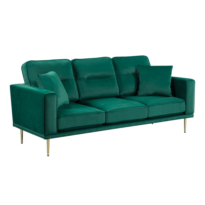 9417GRN-3 Sofa with Accent Pillows