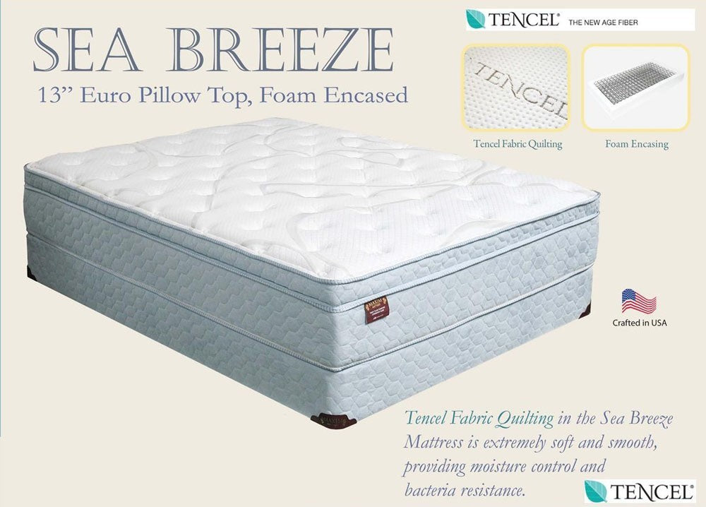 Breeze 13 Eurotop Mattress with Quilted Fabric