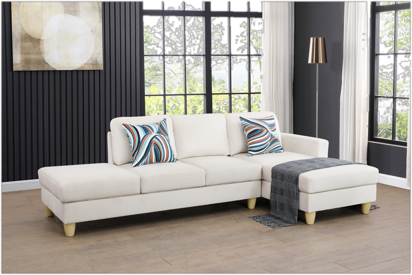 Arlo 2-pc Sectional - White