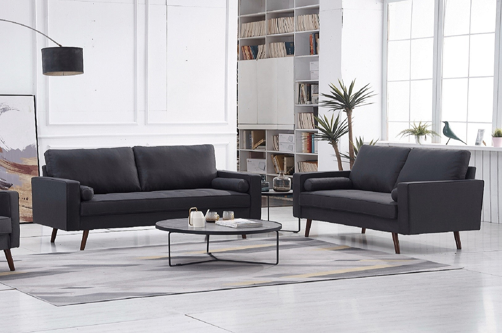 Arlen 2-PC Sofa Set - Grey
