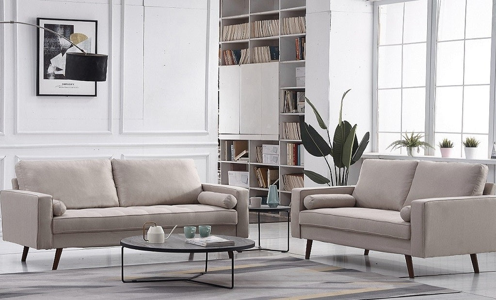 Arlen 2-PC Sofa Set - Beige