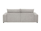 1158-Jaylee Light Gray Fabric 88 Wide Oversized Double Chaise Sleeper Sofa