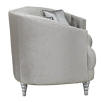 Avonlea Sloped Arm Tufted Sofa Grey