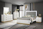 224771Q Caraway Modern Queen Bedroom Set with touch LED