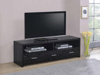Alton 62 3-drawer TV Console Black Oak