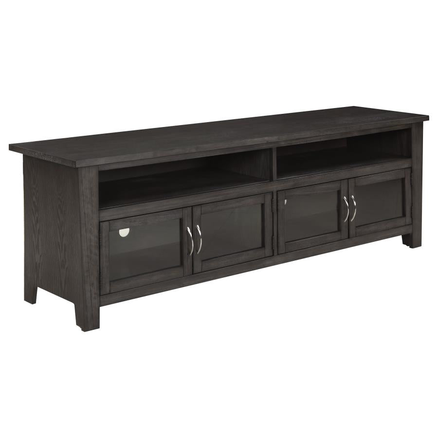 72 4-door TV Console Dark Grey