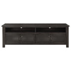72 4-door TV Console Dark Grey