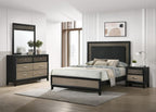 223041Q Valencia 4-piece Bedroom Set Light Brown and Black