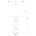 Brie Drum Shade Table Lamp Oatmeal and Antique Gold