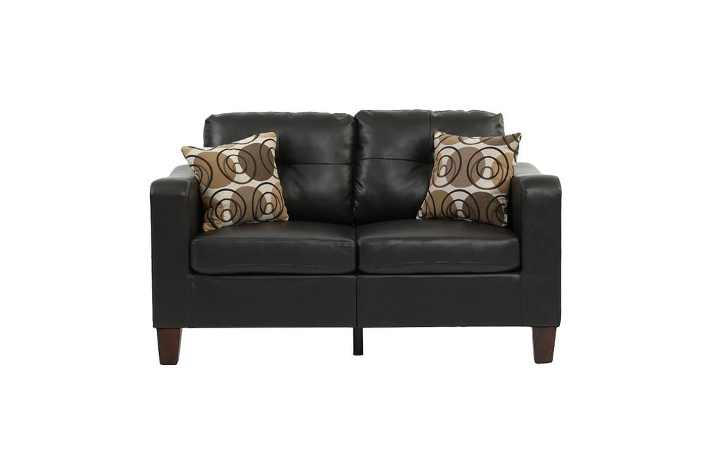 Byron 2-PC Leather Sofa Set - Espresso