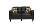 Byron 2-PC Leather Sofa Set - Espresso