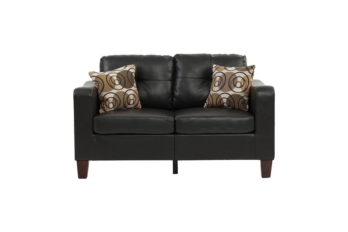 Byron 2-PC Leather Sofa Set - Espresso