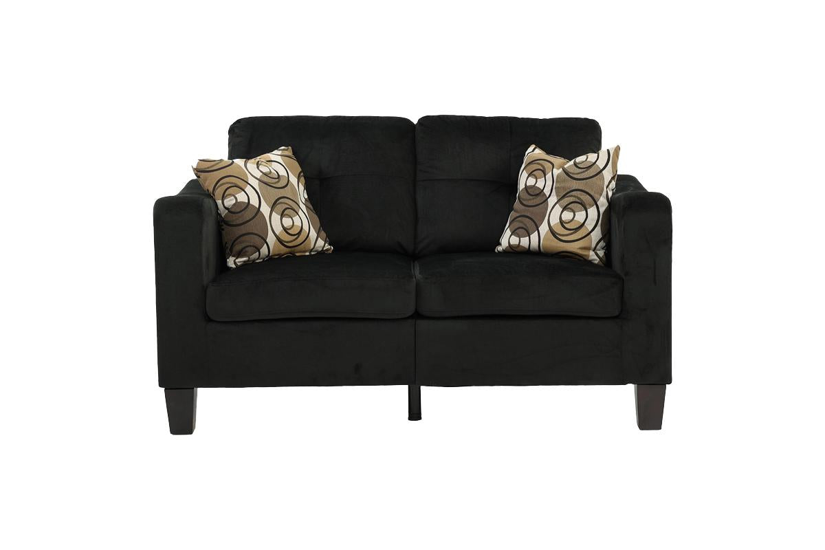 Byron 2-PC Sofa Set - Black