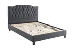 Ashton Platform Wooden Bed - Grey