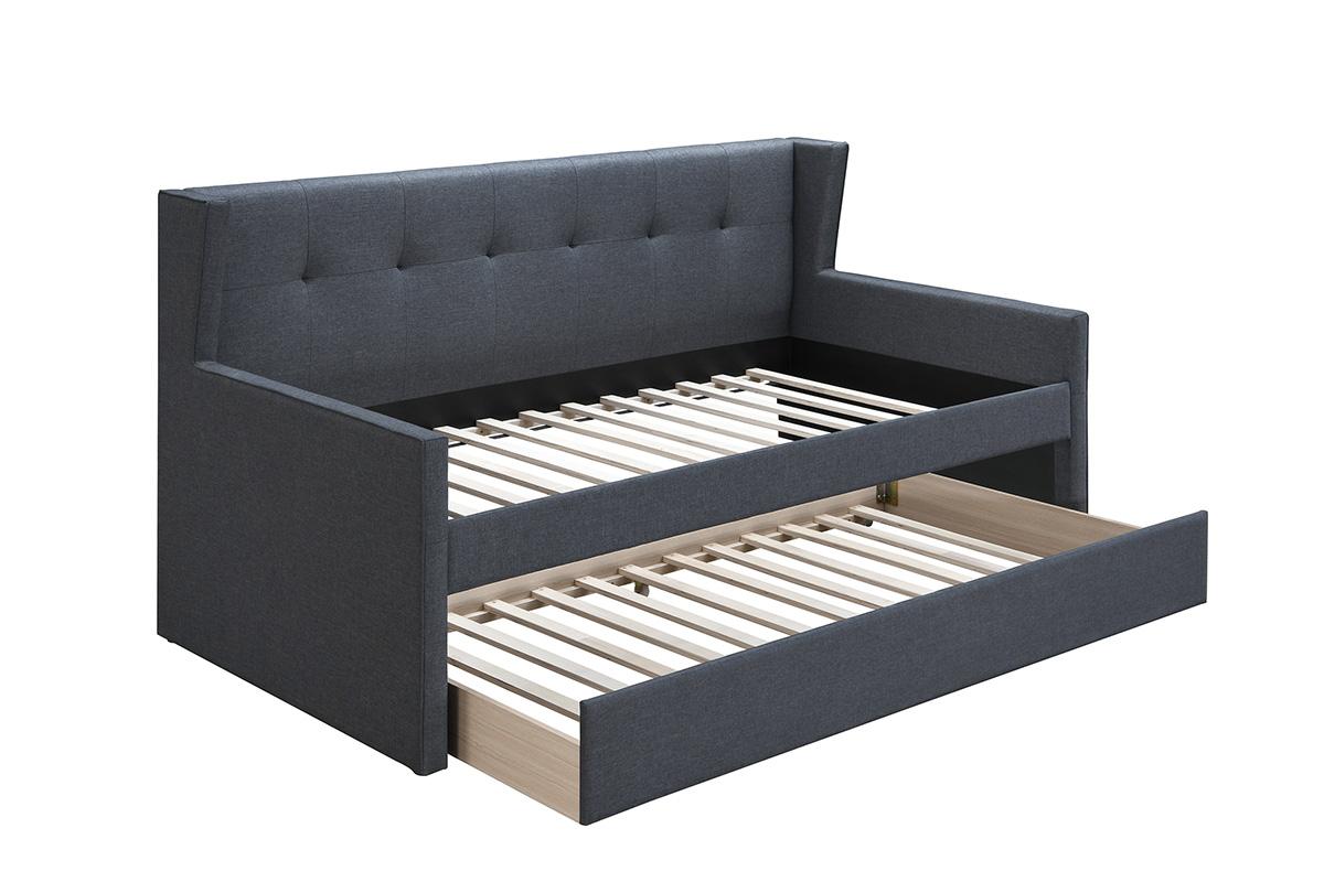 Andreas Daybed with Trundle - Charcoal