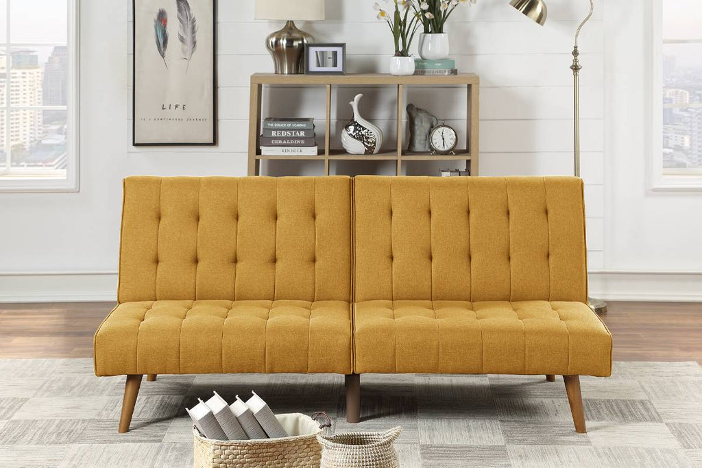 Bernard Adjustable Sleeper Sofa - Mustard