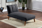 Brendan Fabric Sleeper Chaise - Charcoal