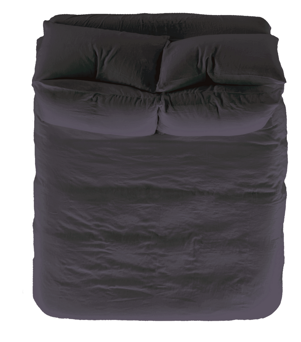 Vintage Linen Pillowcase Single - Fig