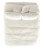 Vintage Linen Pillowcase Pair - Greige