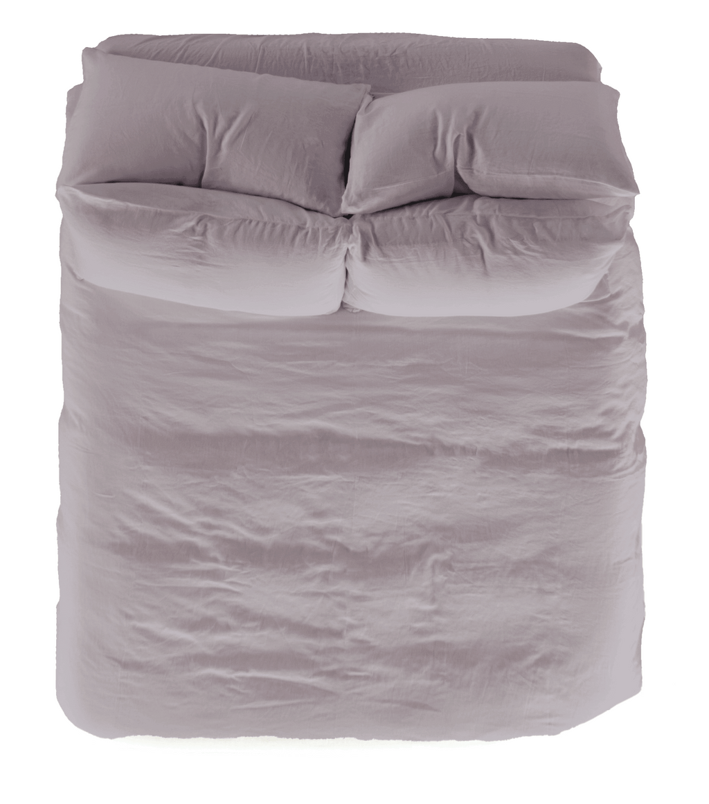 Vintage Linen Pillowcase Pair - Iris