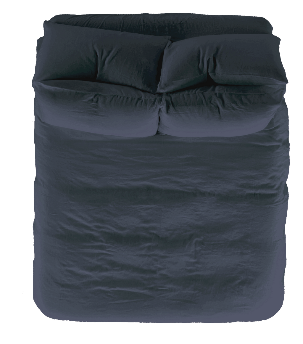 Vintage Linen Pillowcase Pair - Night