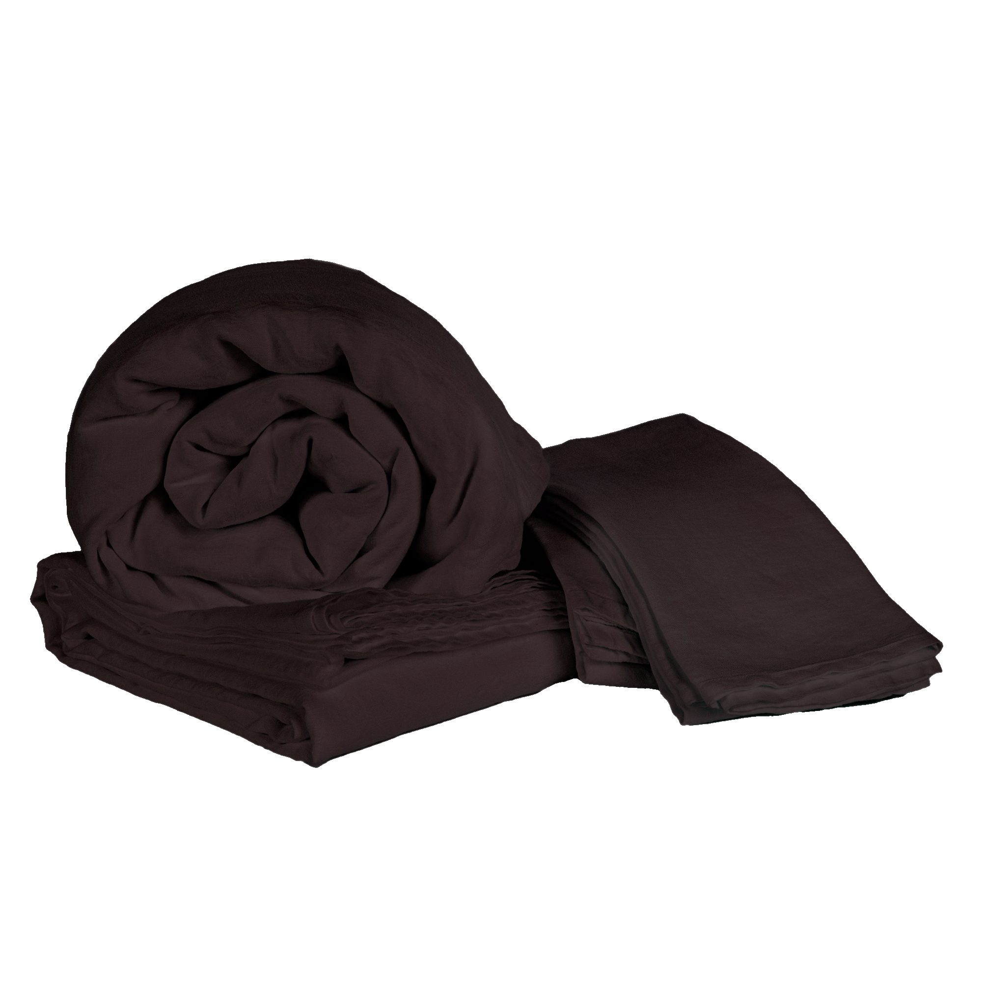 Vintage Linen Fitted Sheet - Bark