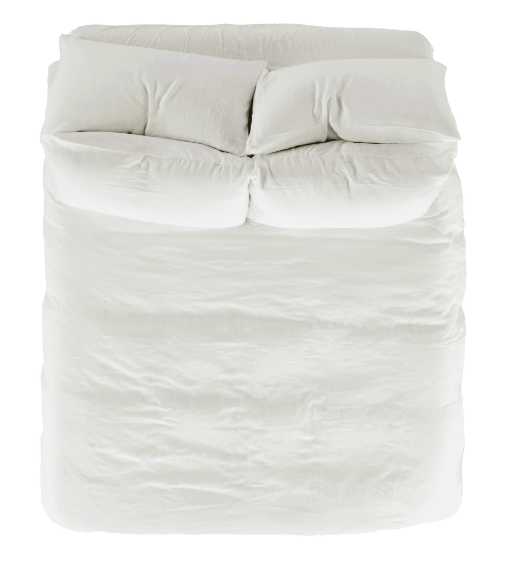 Vintage Linen Pillowcase Pair - White