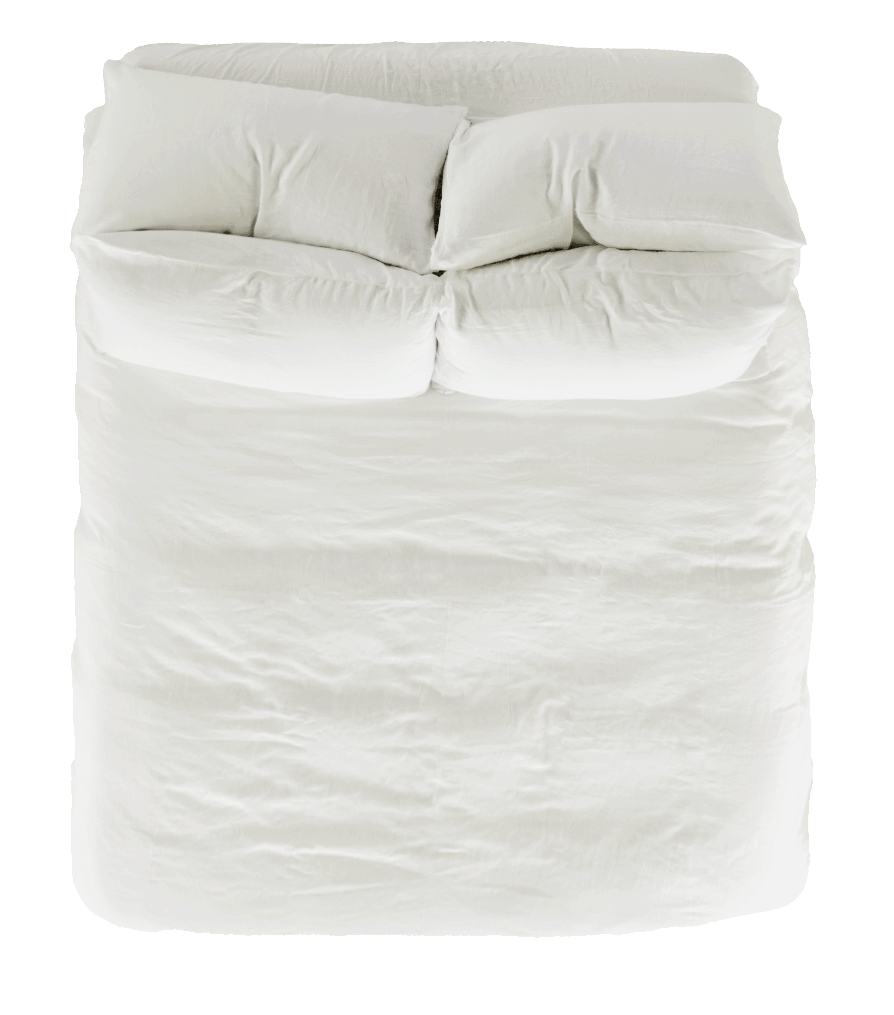 Vintage Linen Pillowcase Pair - White