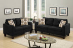 Byron 2-PC Sofa Set - Black