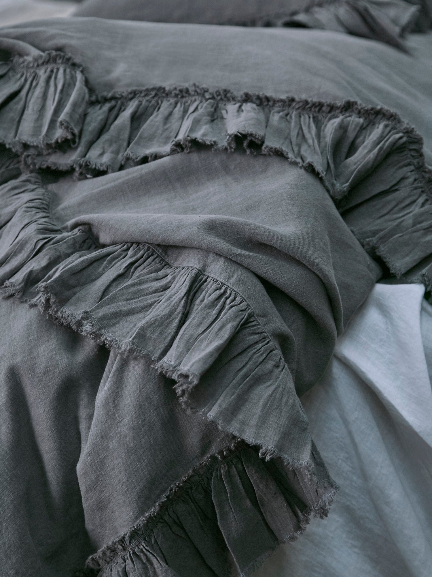 Tat Linen Duvet Cover - Bay