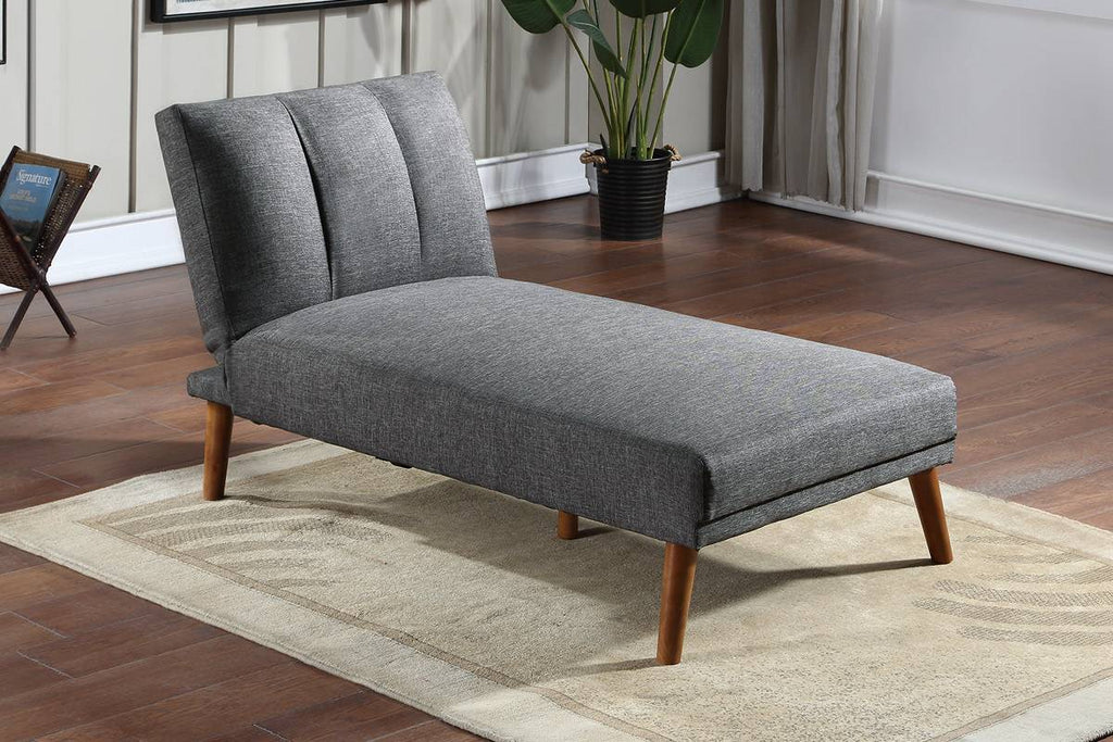 Brendan Fabric Sleeper Chaise - Blue Grey